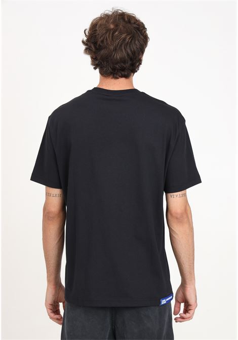 T-shirt a manica corta nera da uomo con stampa ritratto KARL LAGERFELD | KL245D1709J101